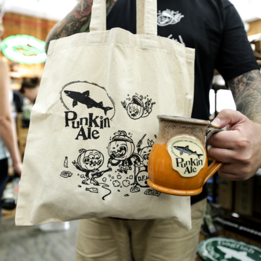 Dogfish Head Brewery LE 'Punkin Ale' printed canvas tote bag